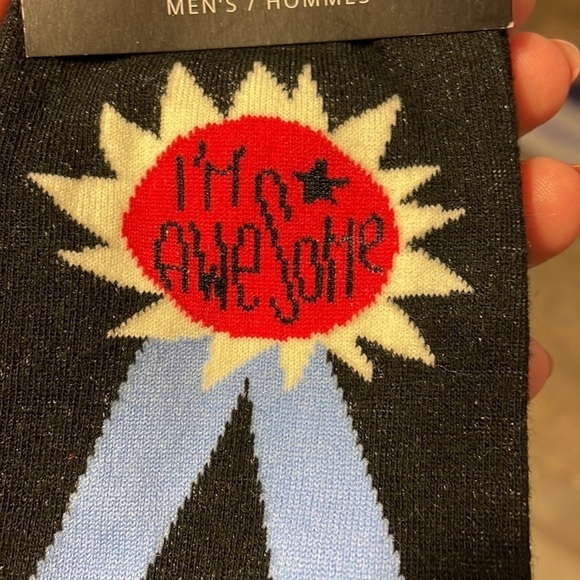 YO Sox Men’s Award I’m Awesome Best Dude Socks size 7-12 - Picture 6 of 11
